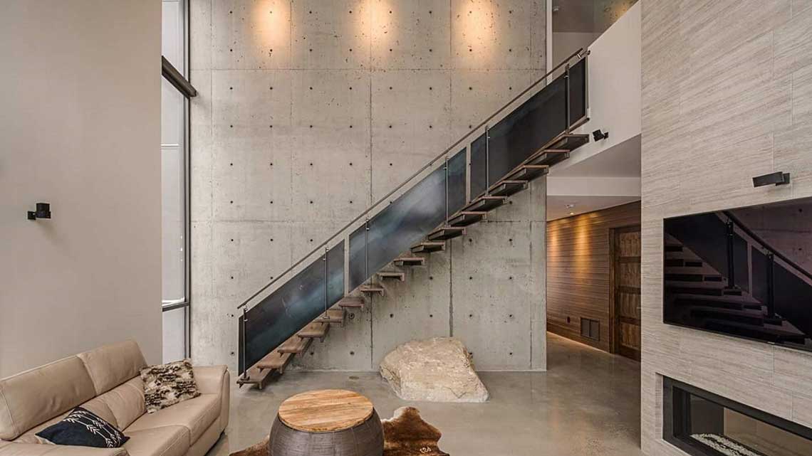 Garde corps en métal pour escalier